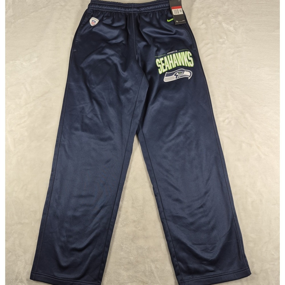 Nike Seattle Seahawks‎ Lounge Sweatpants Men's Large Blue NFL Casual Comfort NWT